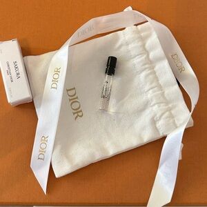Dior Drawstring Bag with ribbon